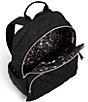 Vera Bradley Performance Twill Collection Iconic Small Backpack, Color:Black - Image 2