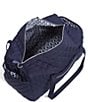 Color:Classic Navy - Image 2 - Performance Twill Collection Large Quilted Travel Duffel Bag