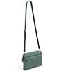 Color:Olive Leaf - Image 3 - Performance Twill Collection Triple Compartment Crossbody Bag