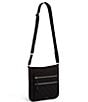 Color:Black - Image 5 - Performance Twill Collection Triple Zip Hipster Crossbody Bag
