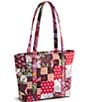 Vera Bradley Small Original Vera Festive Check Patchwork Tote Bag - Image 2