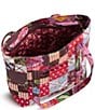 Vera Bradley Small Original Vera Festive Check Patchwork Tote Bag - Image 3