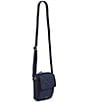 Color:Classic Navy - Image 4 - Small Performance Quilted Water Repellent Crossbody Bag