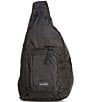 Color:Black - Image 1 - Solid Sling Backpack