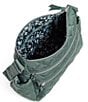 Color:Olive Leaf - Image 2 - Triple Zip Shoulder Bag
