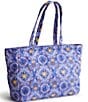 Vera Bradley X Empowered Princesses Rapunzel Medallion Hathaway Tote, Color:Rapunzel Silhouette Medallion - Image 1