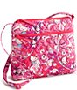 Vera Bradley x Hello Kitty Hello Hydrangeas Original Zip Hipster Crossbody Bag - Image 1