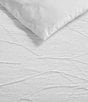 Vera Wang Abstract Crinkle Reversible Duvet Cover Mini Set, Color:Off White - Image 7