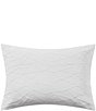 Vera Wang Abstract Crinkle Reversible Duvet Cover Mini Set, Color:Off White - Image 9