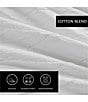 Vera Wang Abstract Crinkle Reversible Duvet Cover Mini Set, Color:Off White - Image 10