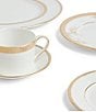 Color:White/Gold - Image 2 - by Wedgwood Vera Lace Floral 5-Piece Place Setting