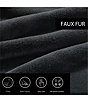 Color:Black - Image 5 - Lapin Faux Fur Throw