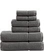 Color:Coal - Image 1 - Modern Lux Cotton Terry 6-Piece Towel Set