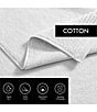 Color:Light Grey - Image 6 - Sculpted Pleat Solid 6-Piece Towel Set