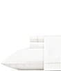 Color:White/Fog - Image 1 - Simple Scallop Sateen Sheet Set