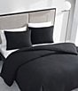 Vera Wang Waffle Pique Comforter Mini Set, Color:Black - Image 10