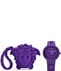 Color:Purple - Image 1 - Medusa Pop Quartz Analog Silicone Strap Watch