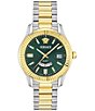Versace Mens Apodis GMT 41mm Two-Tone Watch - Image 1