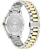 Versace Mens Apodis GMT 41mm Two-Tone Watch - Image 2