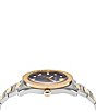 Color:Two Tone - Image 2 - Men's Greca Dome Quartz Analog Two Tone Stainless Steel Bracelet Watch
