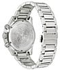 Color:Silver - Image 2 - Men's Greca Dome Quartz Chronograph Stainless Steel Bracelet Watch