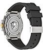 Color:Black - Image 3 - Men's Greca Extreme Chrono Chronograph Black Silicone Strap Watch