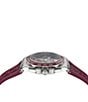 Color:Burgundy - Image 2 - Men's Greca Extreme Chronograph Burgundy Silicone Strap Watch