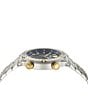 Color:Two Tone - Image 2 - Men's Greca Logo Analog Two Tone Stainless Steel Bracelet Watch