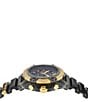 Color:Black - Image 2 - Men's Icon Active Diamond Chronograph Black Silicone Strap Watch