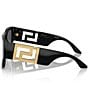 Color:Black - Image 3 - Men's Rectangular 57mm Sunglasses