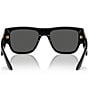 Color:Black - Image 4 - Men's Rectangular 57mm Sunglasses