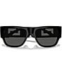 Color:Black - Image 5 - Men's Rectangular 57mm Sunglasses