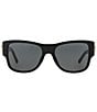 Color:Black - Image 2 - Rock Icon Black Square Frame Sunglasses