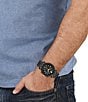 Color:Black - Image 5 - Men's V-Chrono Classic Chronograph Black Stainless Steel Bracelet Watch