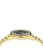 Color:Gold - Image 2 - Men's V-Dome Analog Gold Tone Stainless Steel Bracelet Watch