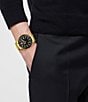Color:Gold - Image 4 - Men's V-Dome Analog Gold Tone Stainless Steel Bracelet Watch