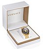 Color:Gold - Image 4 - Men's V-Palazzo Quartz Analog Gold Stainless Steel Bracelet Watch
