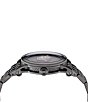 Color:Gunmetal - Image 2 - Men's V-Palazzo Quartz Analog Gunmetal IP Bracelet Watch