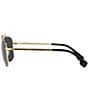 Color:Gold - Image 3 - Men's Ve2242 61mm Rectangle Sunglasses