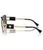 Color:Gold/Black - Image 3 - Men's VE2251 63mm Pilot Sunglasses