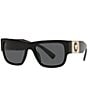 Color:Black - Image 1 - Men's Ve4406 56mm Rectangle Sunglasses