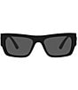 Color:Black - Image 2 - Men's Ve4416u Rectangular 53mm Sunglasses