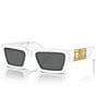 Color:White - Image 1 - Men's VE4459F54-X 54mm Rectangle Sunglasses