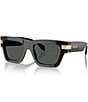 Color:Black - Image 1 - Men's VE4464F 55mm Rectangle Sunglasses