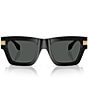 Color:Black - Image 2 - Men's VE4464F 55mm Rectangle Sunglasses