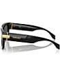Color:Black - Image 3 - Men's VE4464F 55mm Rectangle Sunglasses