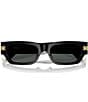 Color:Black - Image 5 - Men's VE4465 53mm Rectangular Sunglasses