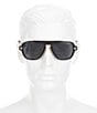 Color:Black - Image 6 - Men's Polarized Navigator Sunglasses
