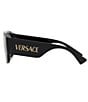 Color:Black - Image 3 - Unisex 33mm Shield Sunglasses