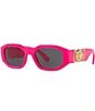 Color:Fuchsia/Grey - Image 1 - Unisex Biggie 53mm Sunglasses